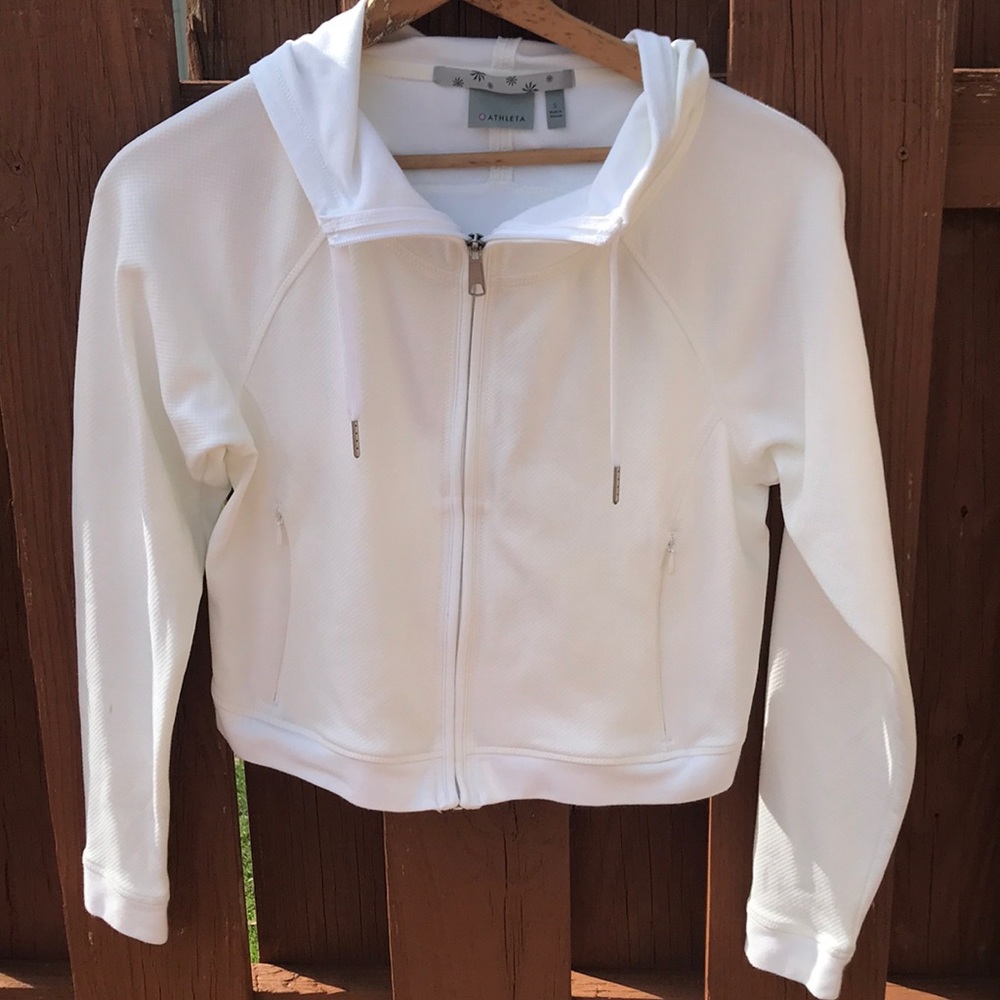 👟Athleta White Sports Jacket Small